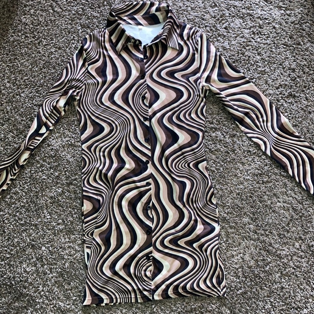 Brown body on dress